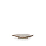 High Duo Coffee Table With Leather Leg