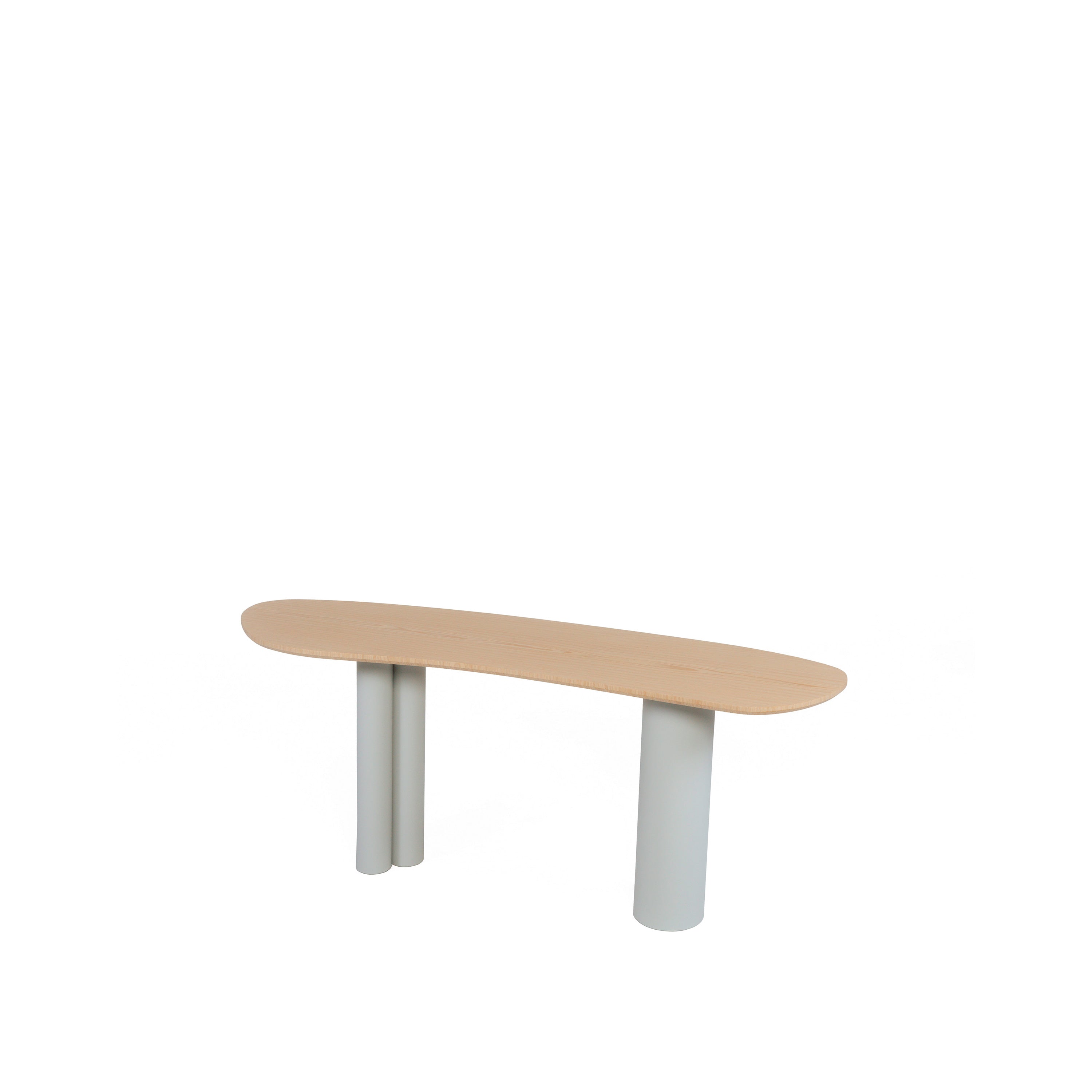 Organica Console Table with Travertine or Oak top