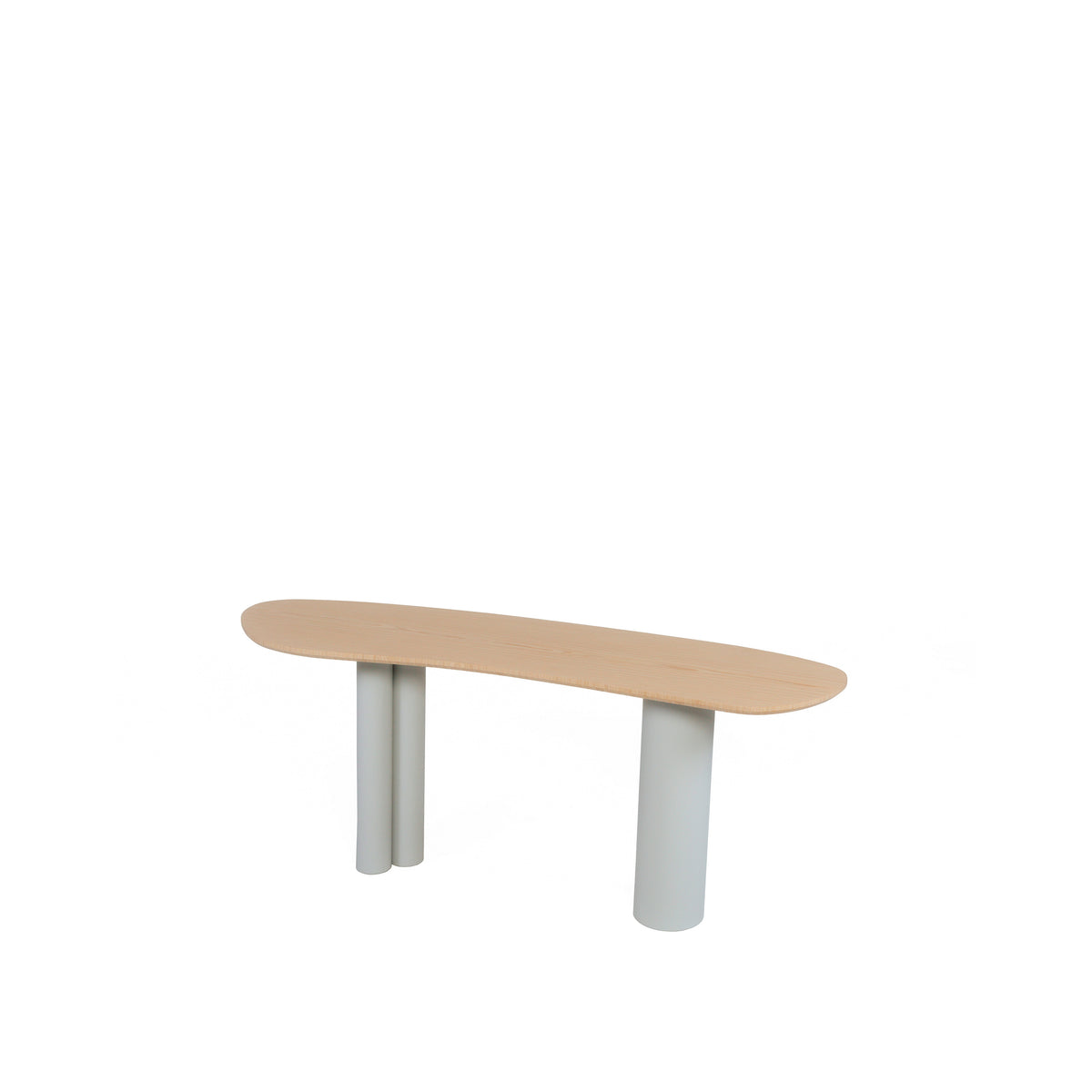 Organica Console Table with Travertine or Oak top (2)