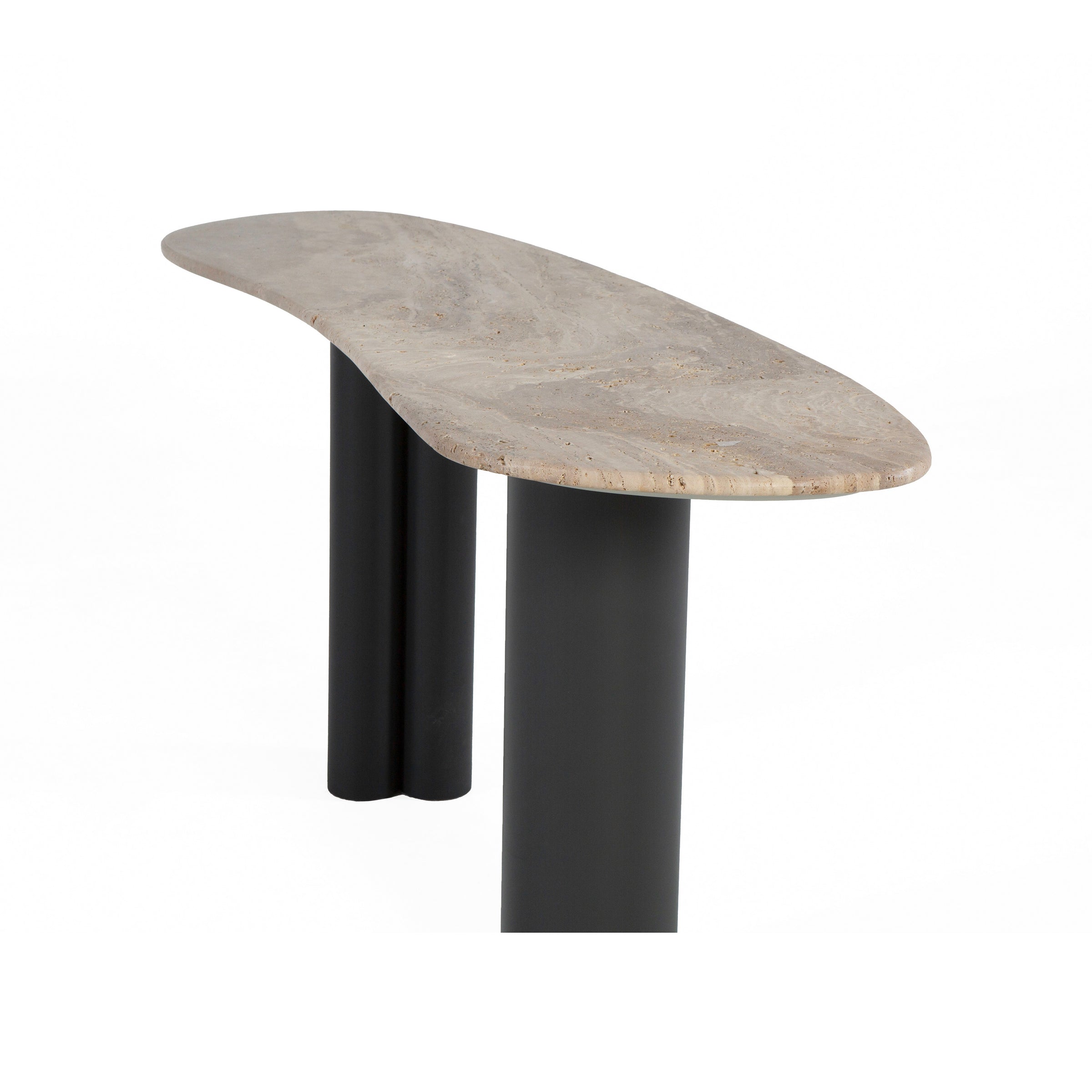 Organica Console Table with Travertine or Oak top (4)