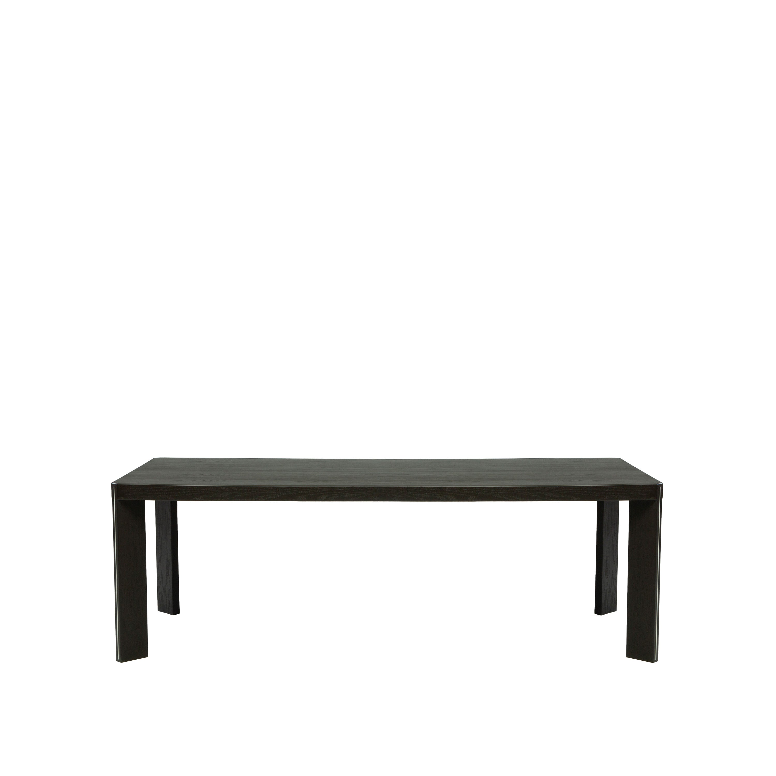 Mesa de Jantar T com Metal Embutido nos Pés
