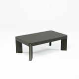 T Coffee Table with Metal Inlay on Legs