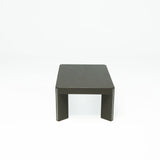T Coffee Table with Metal Inlay on Legs