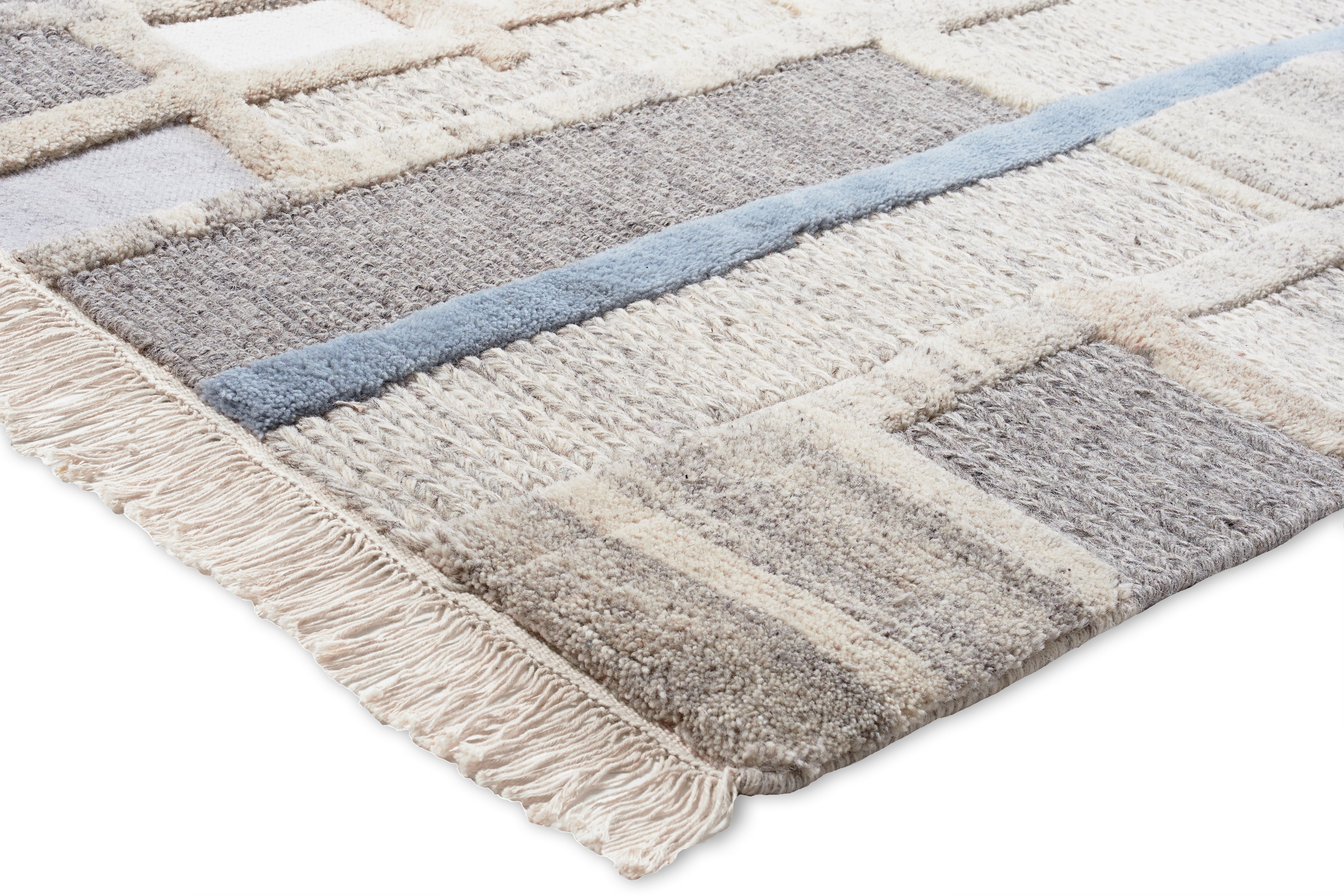 Macrame Abode Blue  Rug