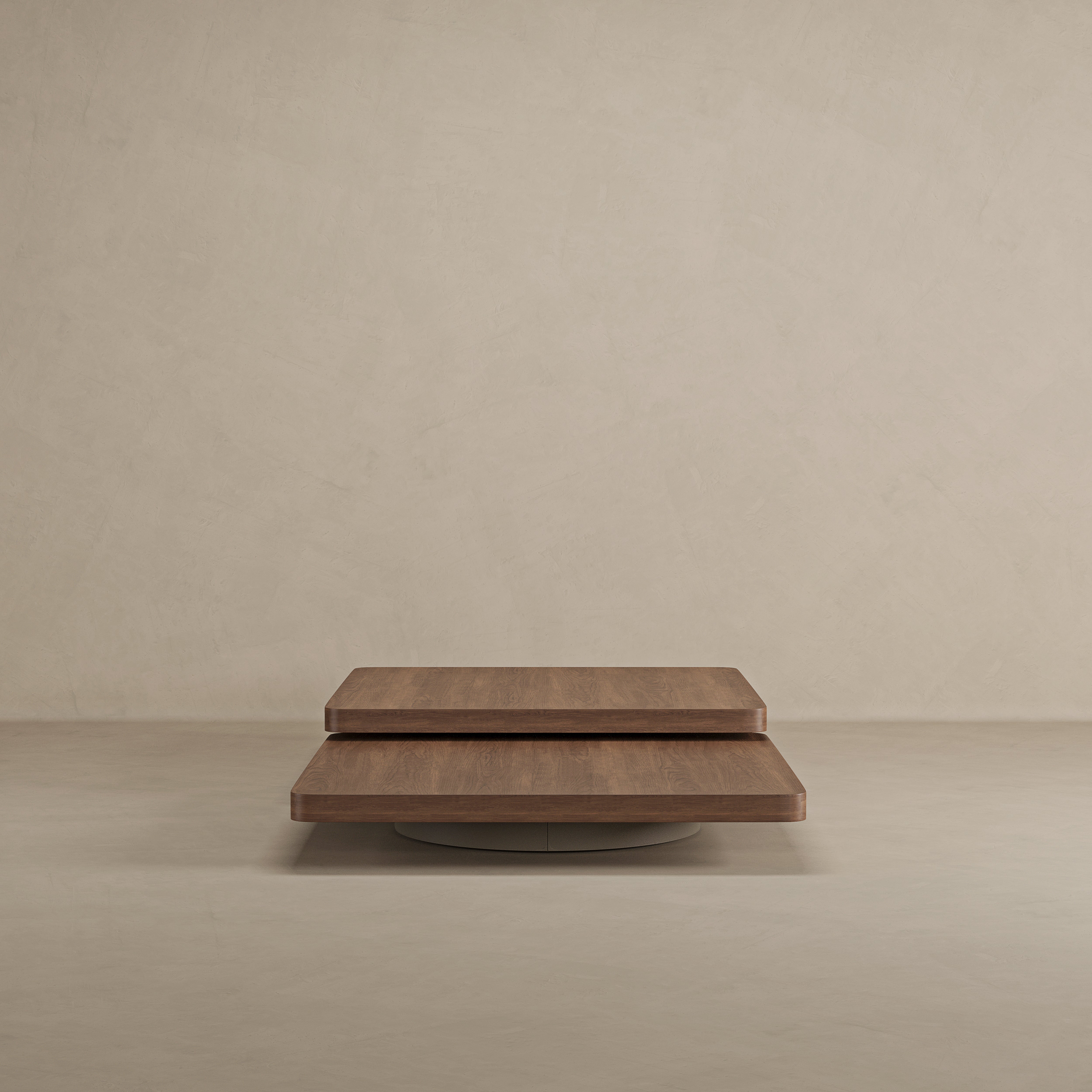 Duo Coffee Table Pair With Leather Leg