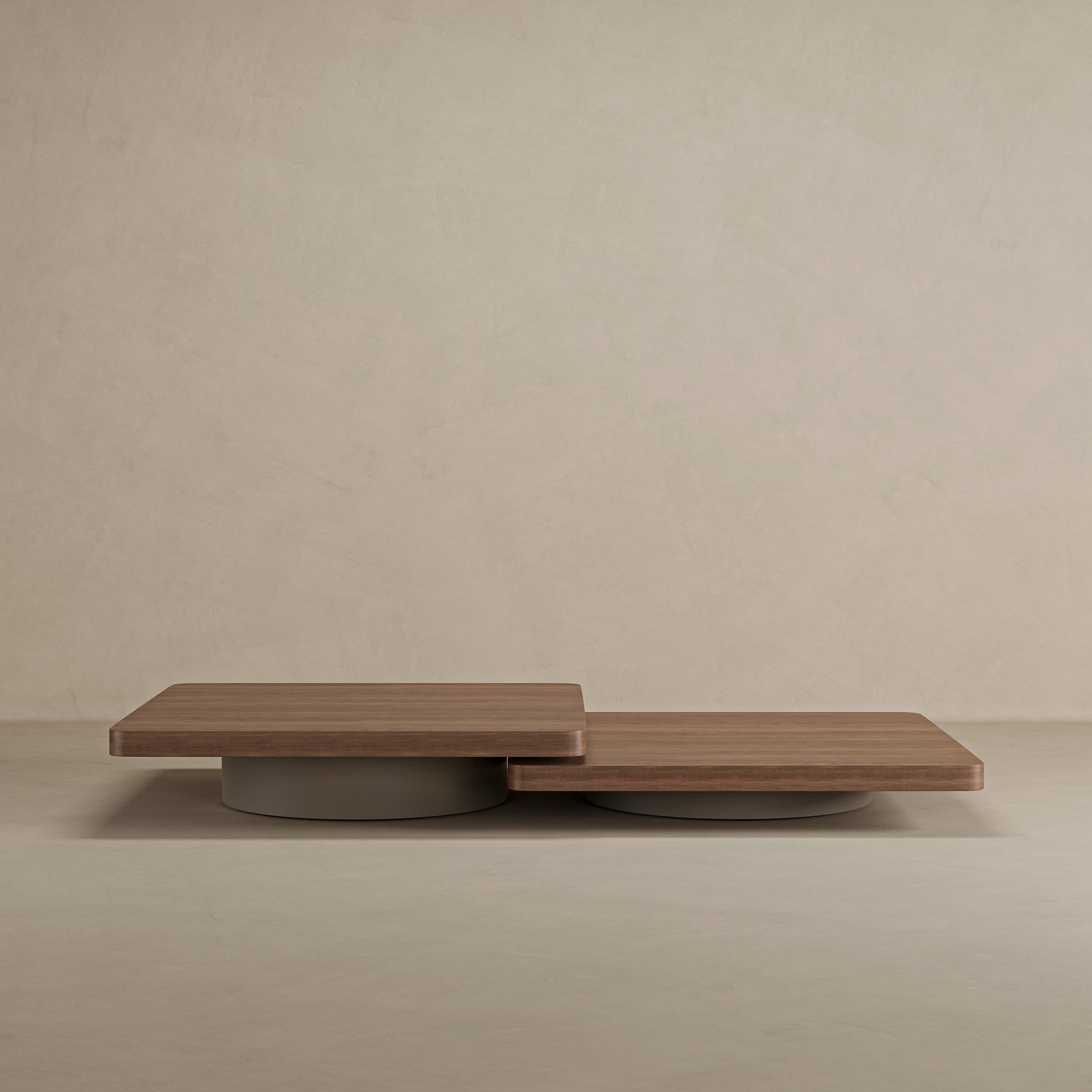 Duo Coffee Table Pair With Leather Leg (5)