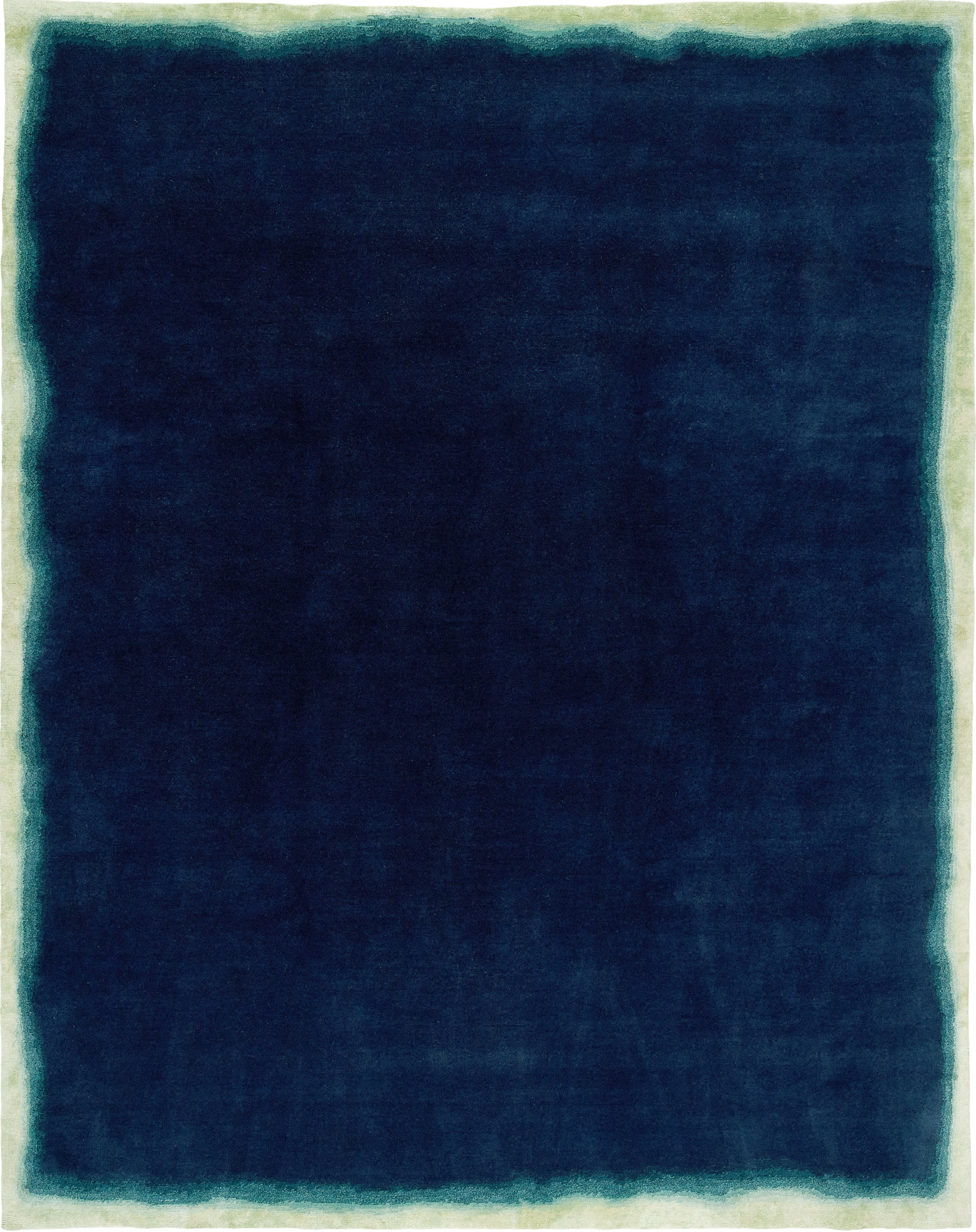 Abstract Indigo Rugs Vanguard Exhale Indigo Rug – Atriani
