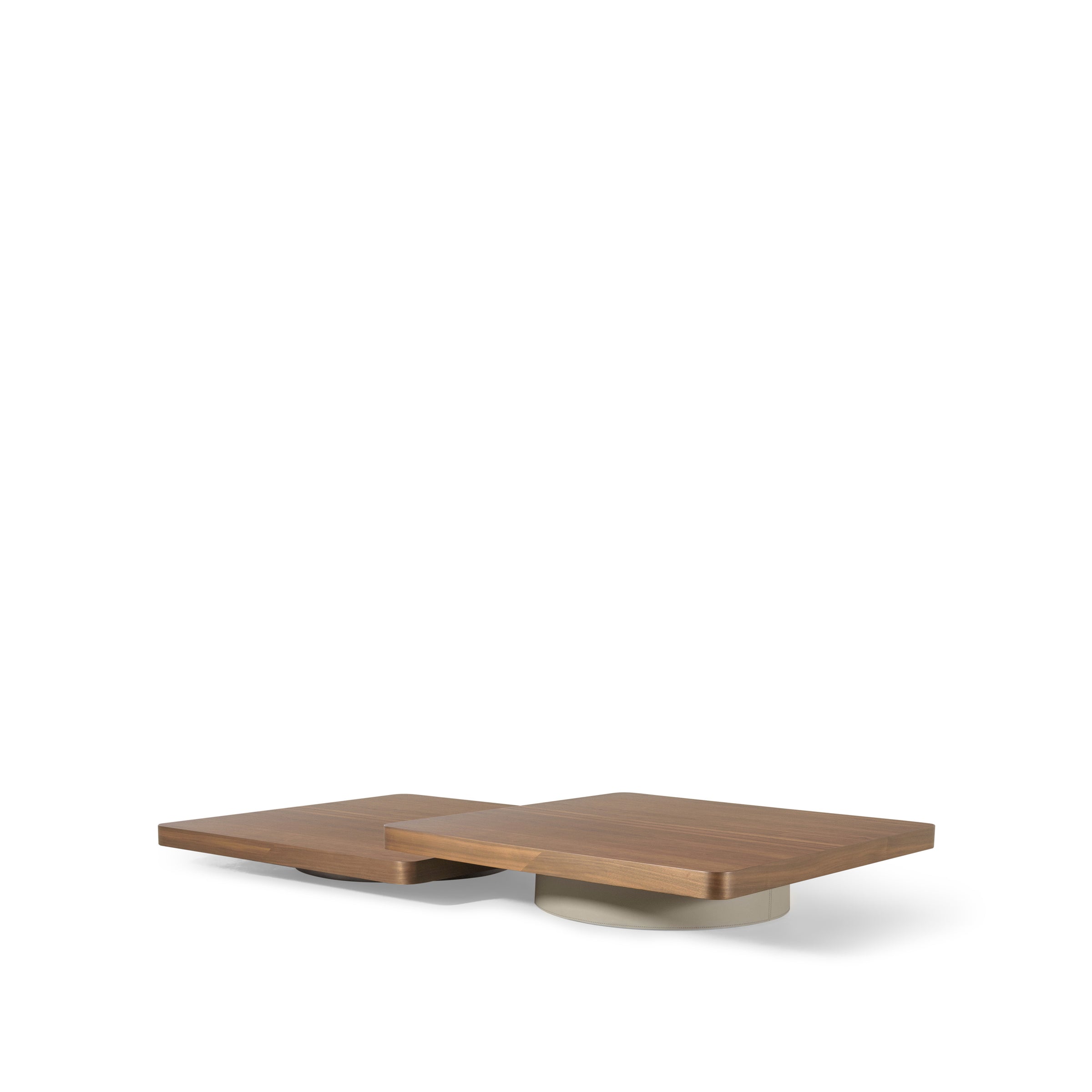 Duo Coffee Table Pair With Leather Leg (2)