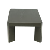 T Coffee Table with Metal Inlay on Legs