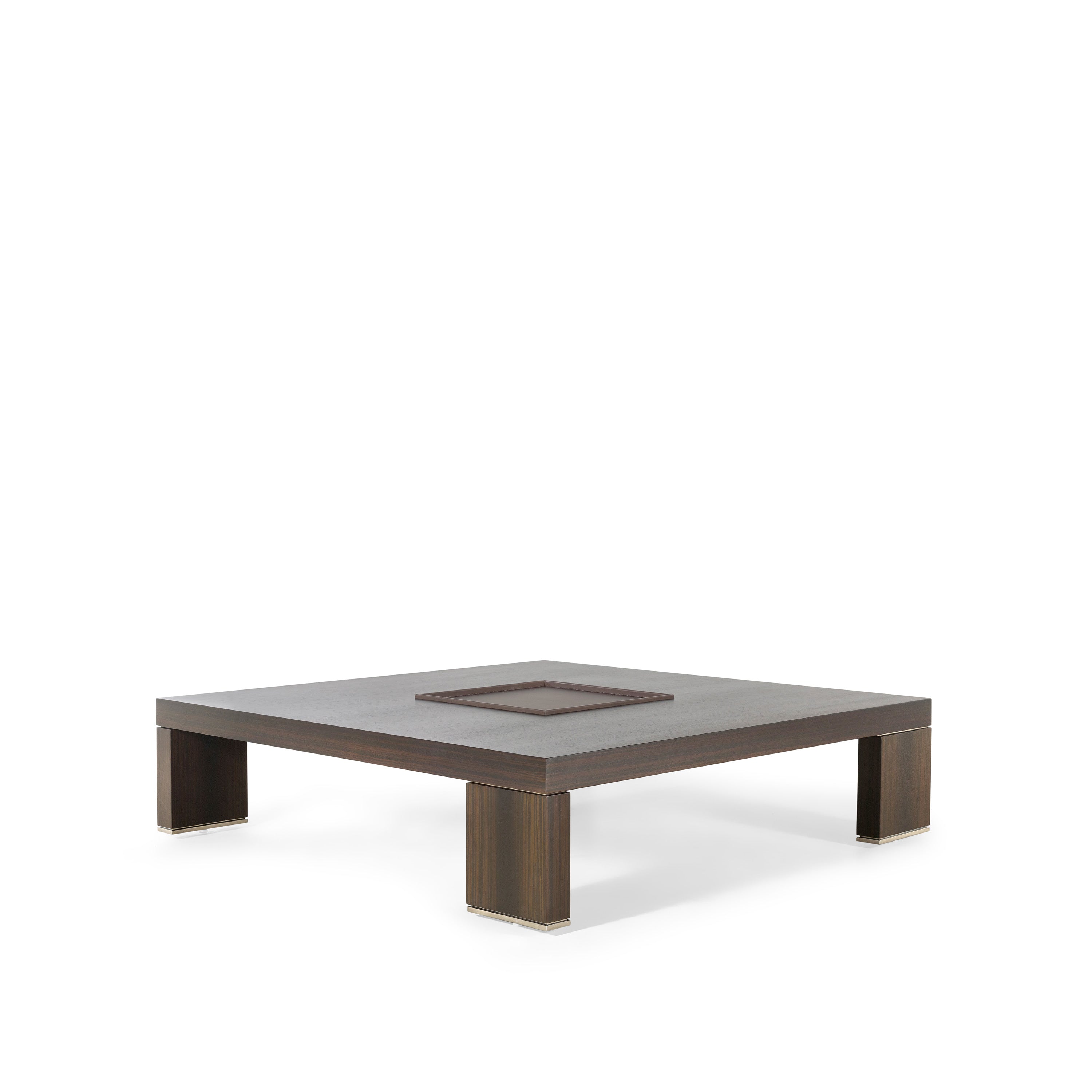 T Coffee Table With Leather tray