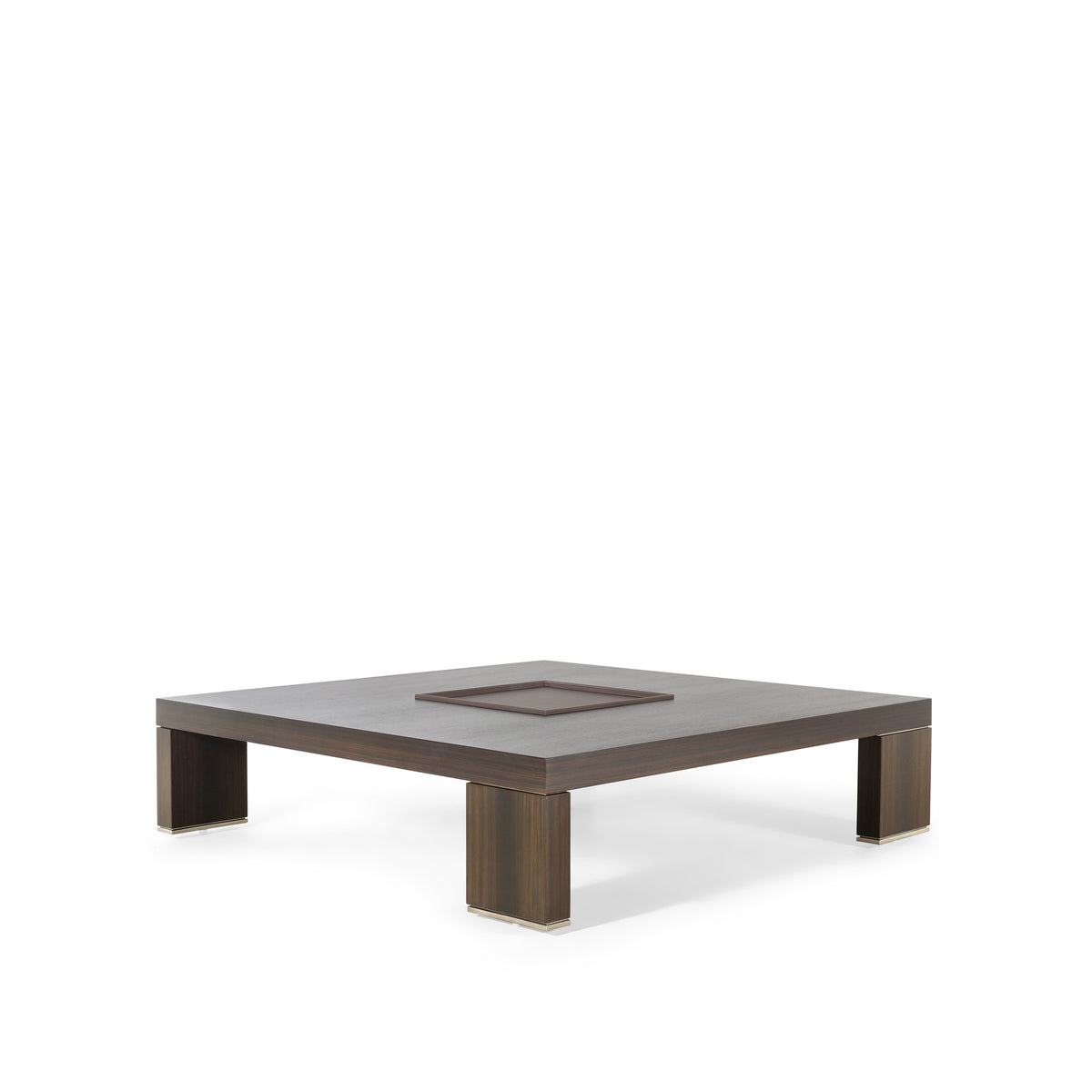 T Coffee Table With Leather tray (2)