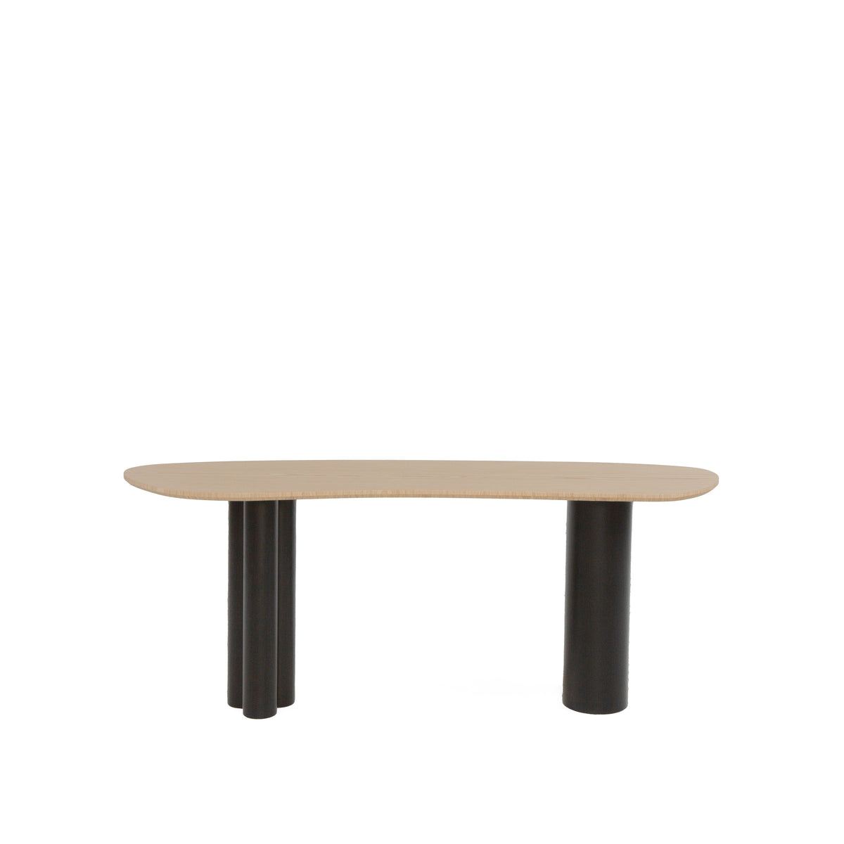 Organica Console Table with ﻿﻿Travertine or Oak top (1)