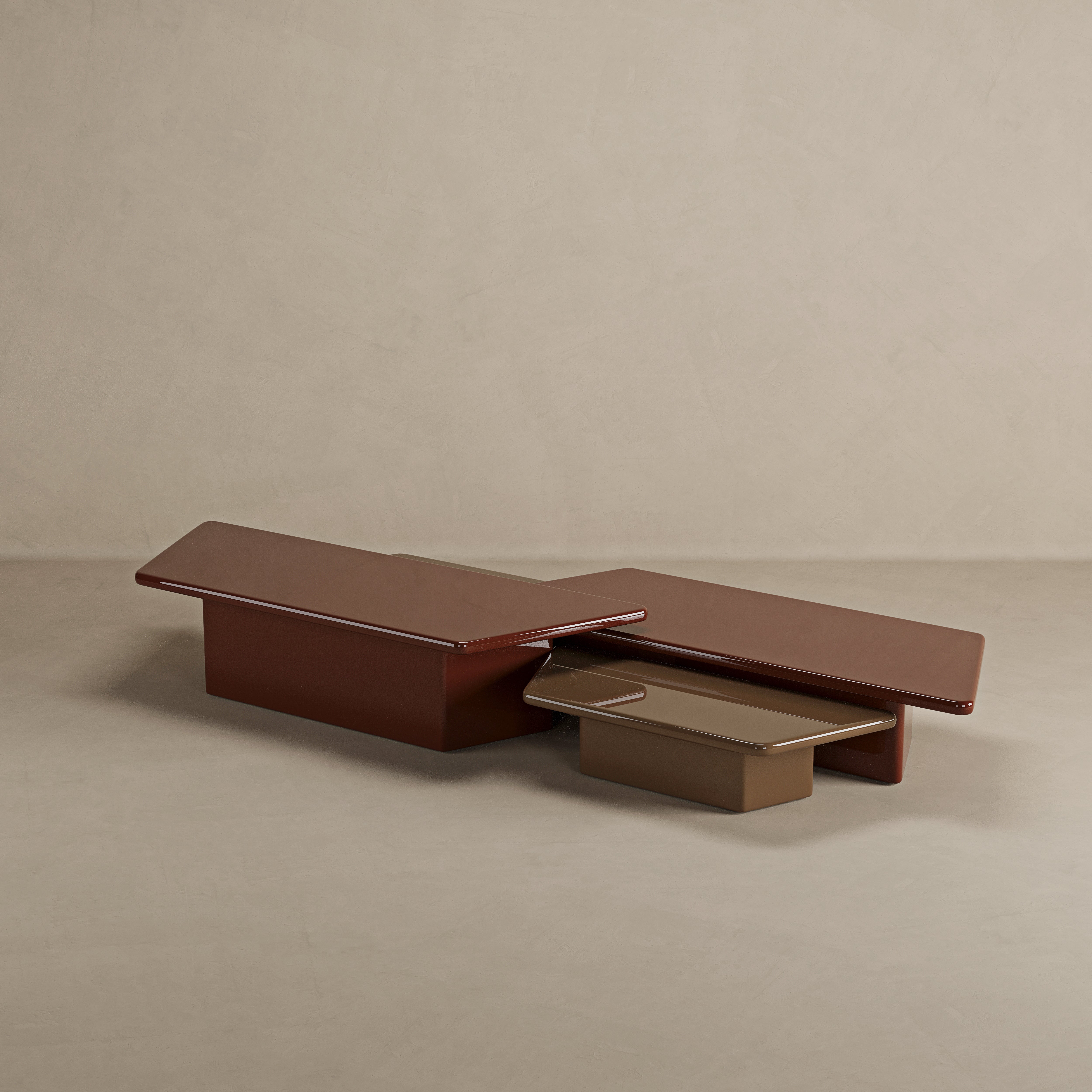 Mesa de Centro Ottagono – Conjunto com 4 Peças