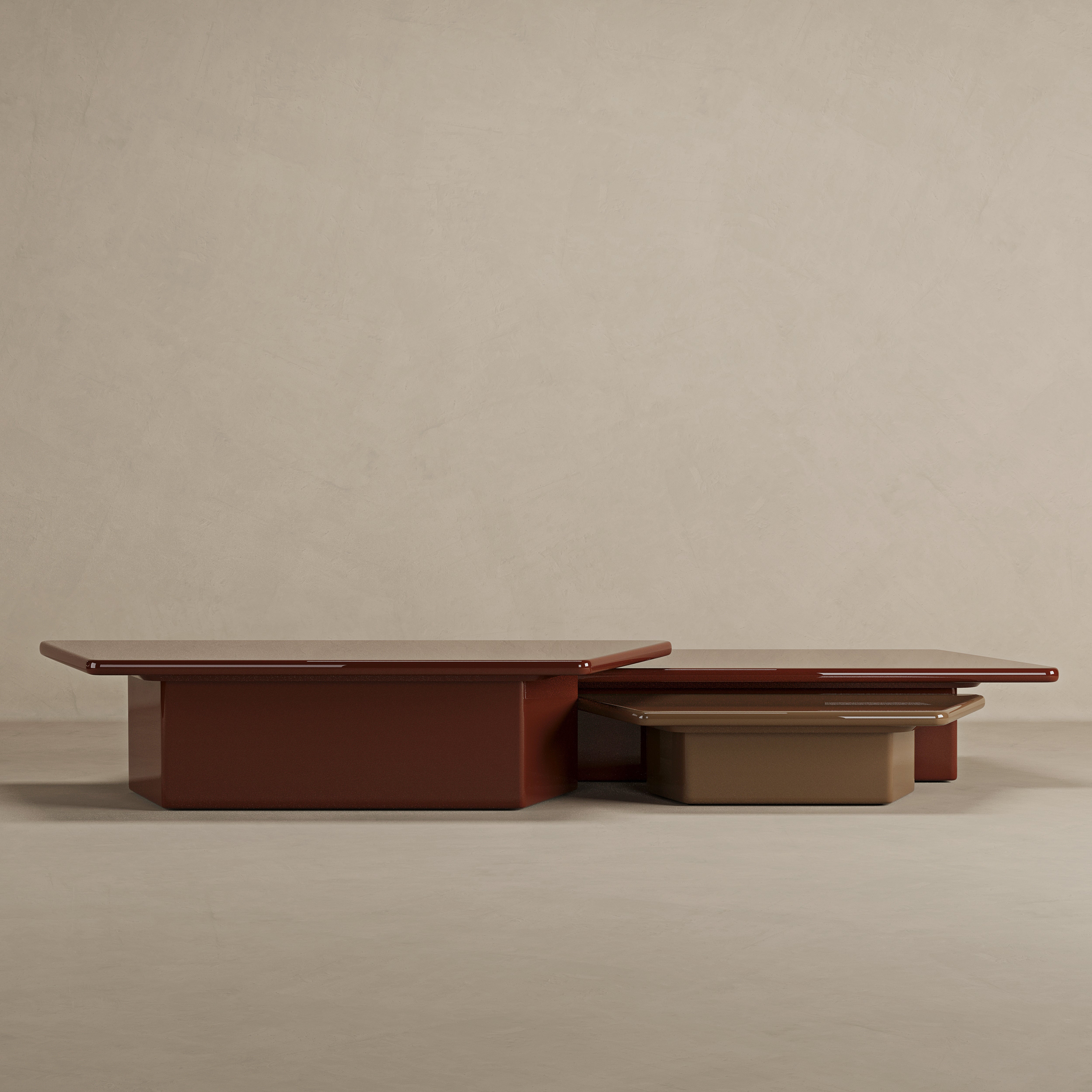 Mesa de Centro Ottagono – Conjunto com 4 Peças