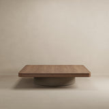 Mesa de Centro Duo Alta - Base em Couro