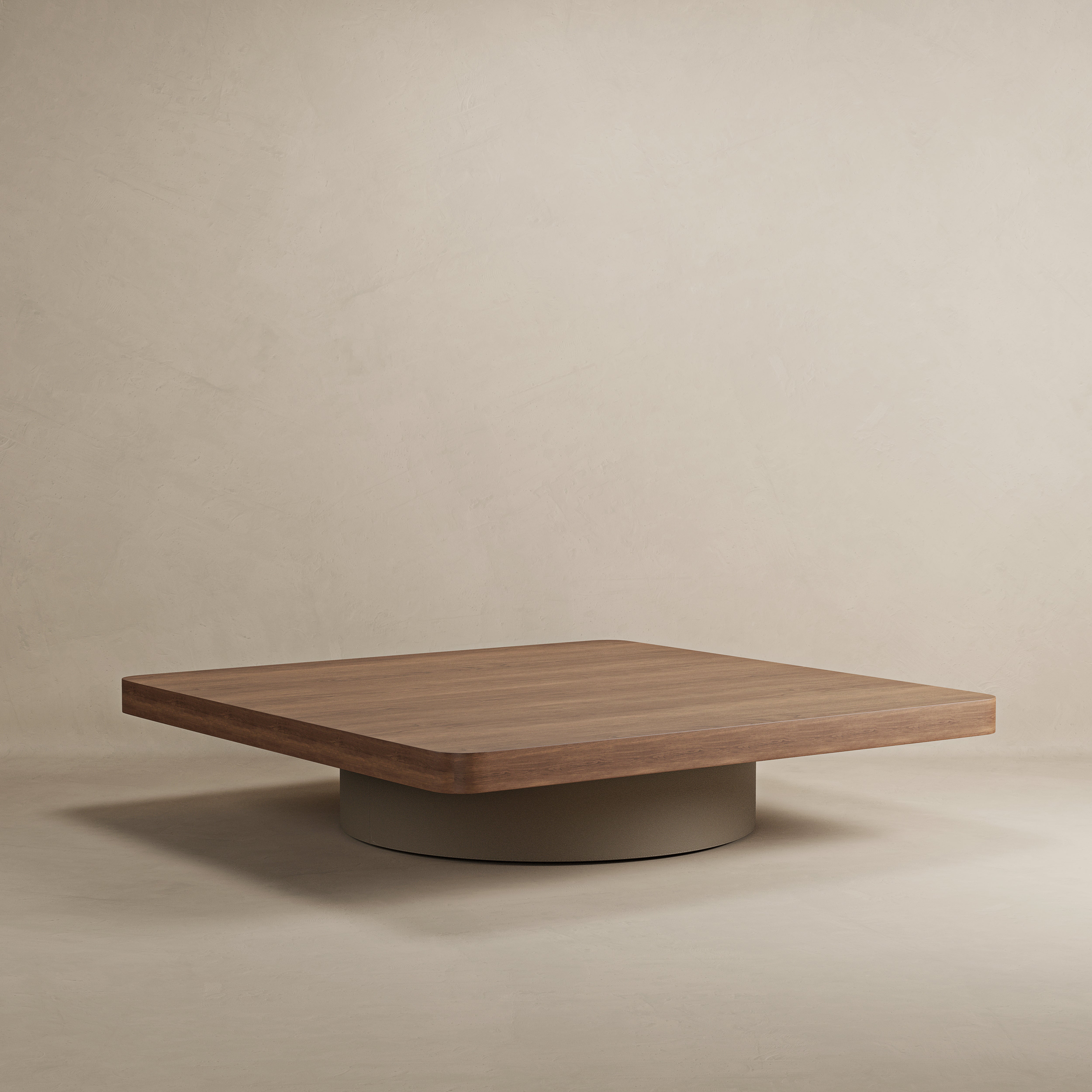 Mesa de Centro Duo Alta - Base em Couro