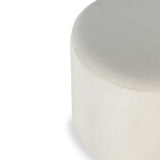 Puff Ronda com Base de Madeira