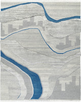 Macrame Oasis Blue Rug