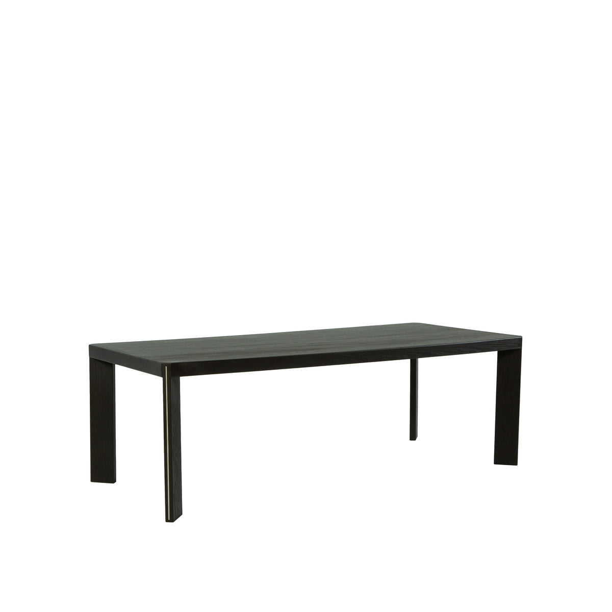 T Dining Table with Metal Inlay On Legs (2)