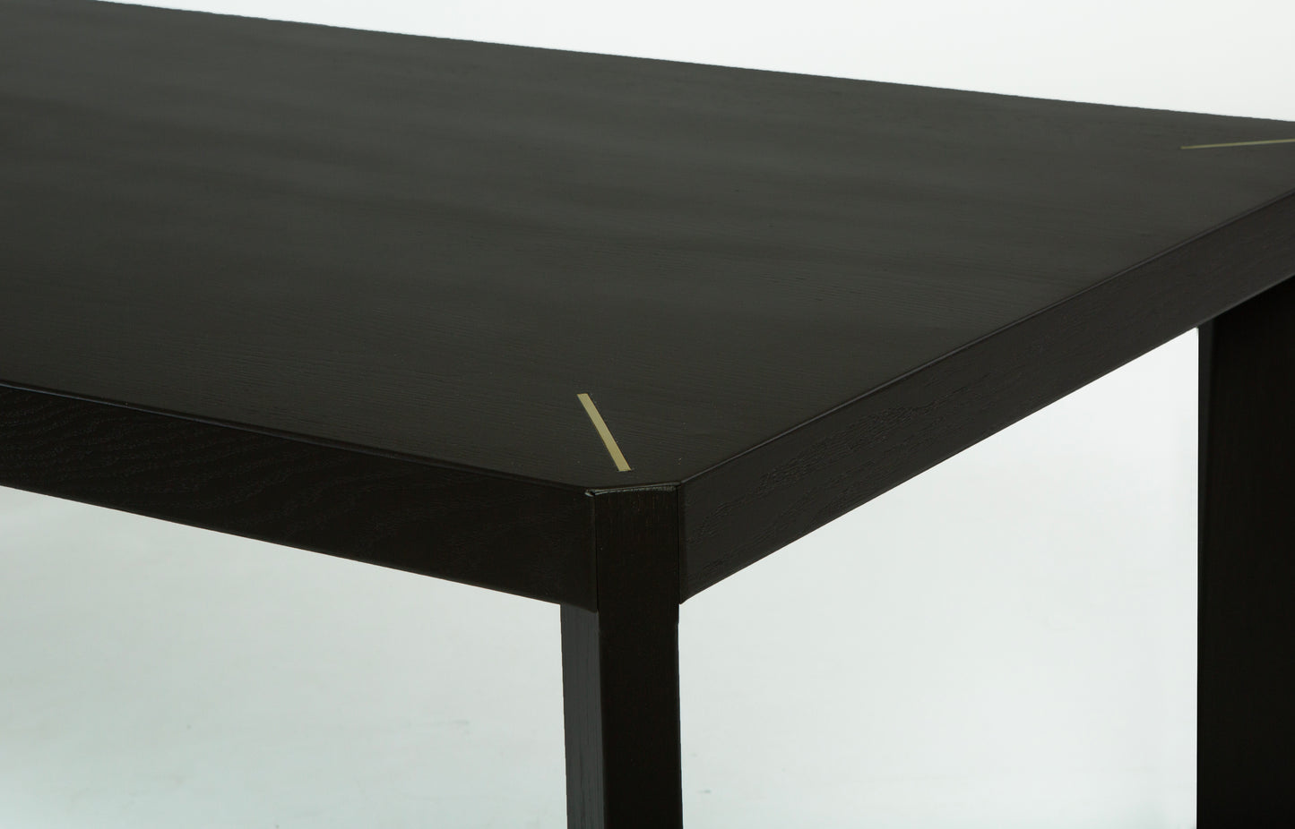 T Dining Table with Metal Inlay on Top